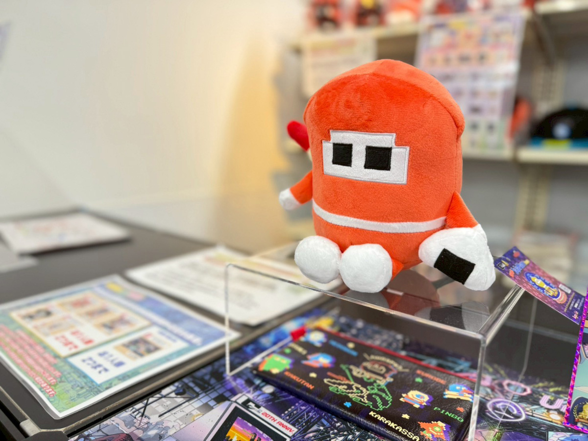 物販コーナ2 忍者じゃじゃ丸くん 40周年記念ぬいぐるみ