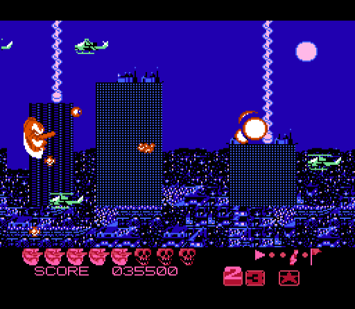 Game screen image of 'Abarenbo Tengu' 2