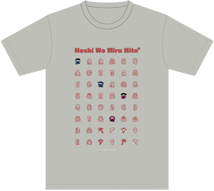 星をみるひと発売記念グッズ「必ず　みんなで　星をみる　Tシャツ」A：オートミール