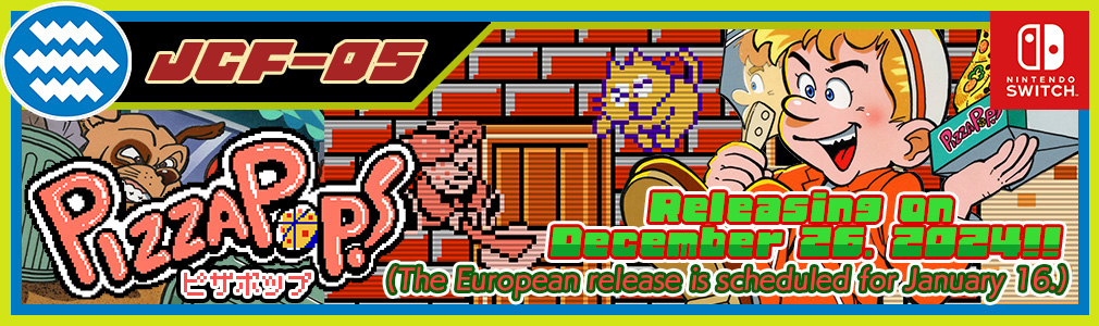 JALECOlle Famicom Ver. “PIZZA POP!” Banner IMG