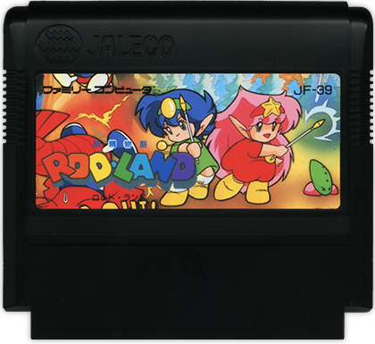 『妖精物語ロッド・ランド』ファミコンカセット 画像