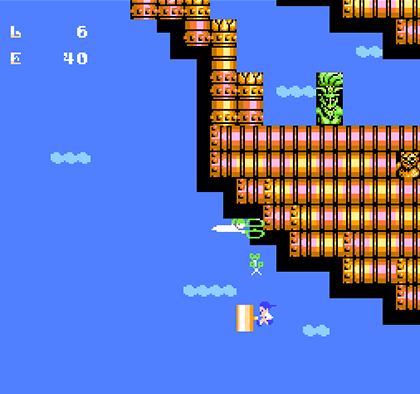 “Esper Boukentai: The Demon King’s Fortress” Famicom cartridge gameplay screen 2 IMG