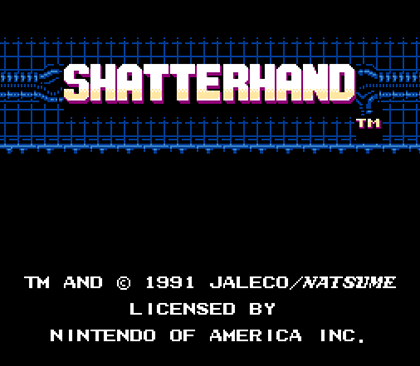 “SHATTERHAND” gameplay screen 1